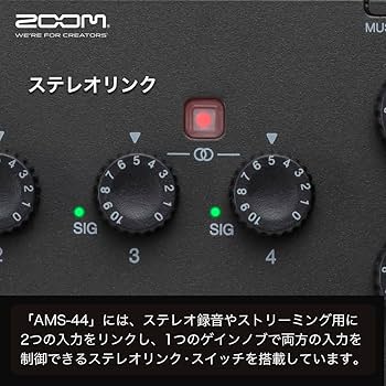 ZOOM ズーム AMS-44 オーディオインターフェース ブラック Amazon.co.jp: ZOOM ズーム AMS-44 オーディオインターフェース